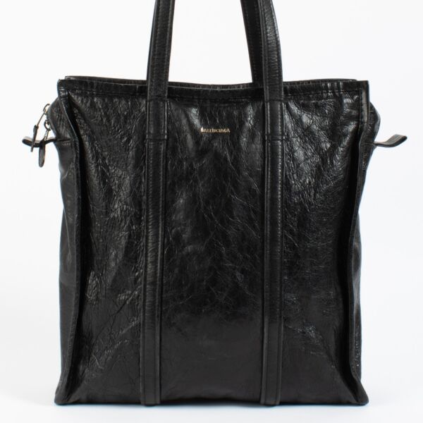 Balenciaga Black Arena Bazar M Tote Bag