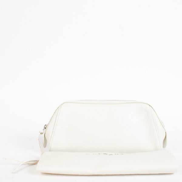 Delvaux White Leather Pouch