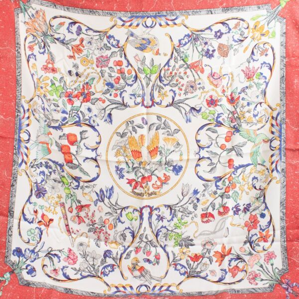 Hermès Carré 90 Pierres d'Orient et d' Occident Silk Scarf
