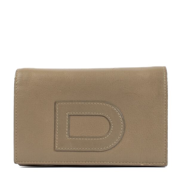Delvaux Taupe Wallet