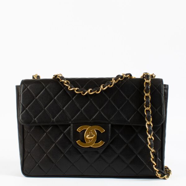 Chanel Black Maxi Jumbo XL Classic Flap Bag