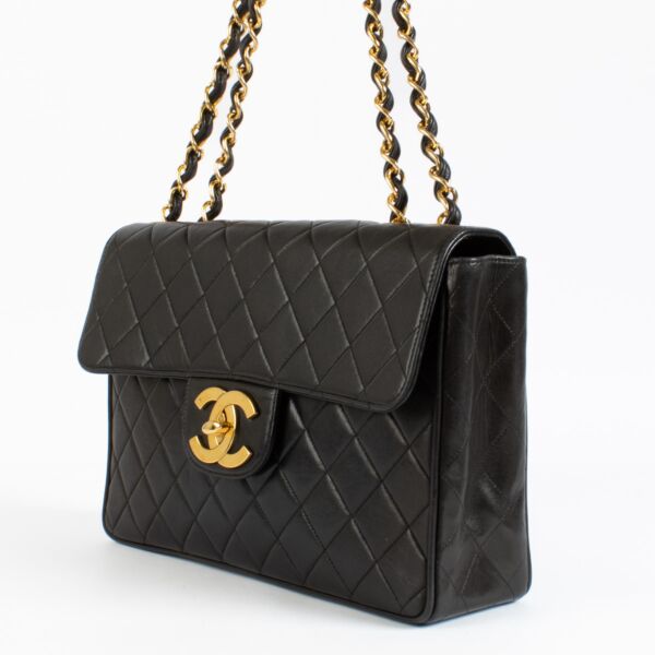 Chanel Black Maxi Jumbo XL Classic Flap Bag