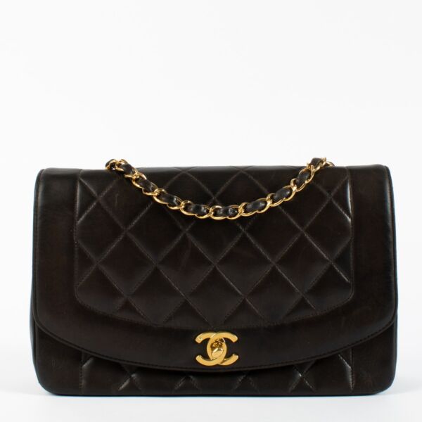 Authentic second hand Chanel Brown Medium Diana Bag on Labellov.com
