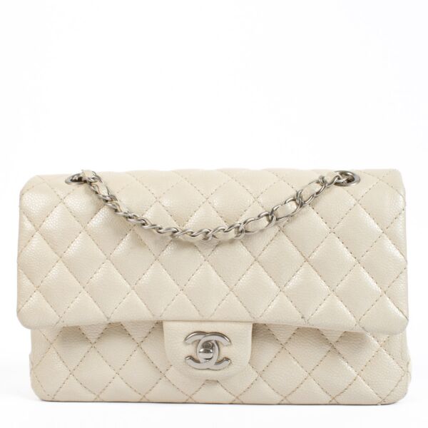 Chanel Pearly White Medium Classic 11.12 Bag