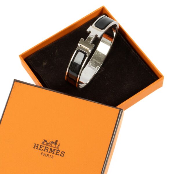 Hermès Black Clic H Bracelet