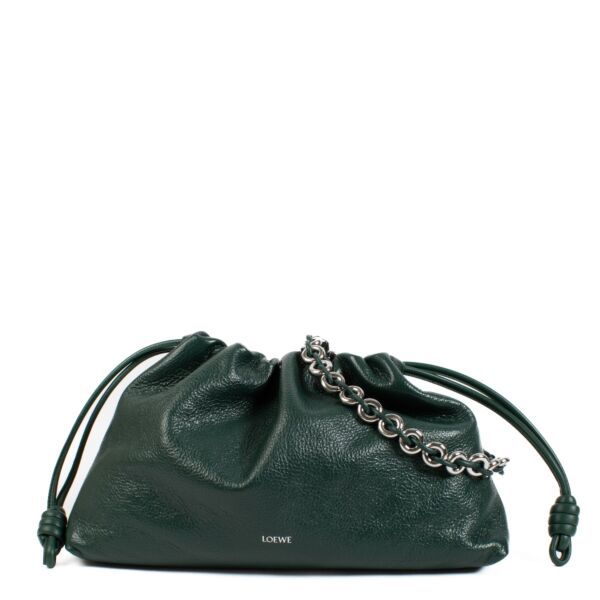 Buy authentic second hand Loewe Evergreen Deerskin Large Flamenco Purse at Labellov.com 