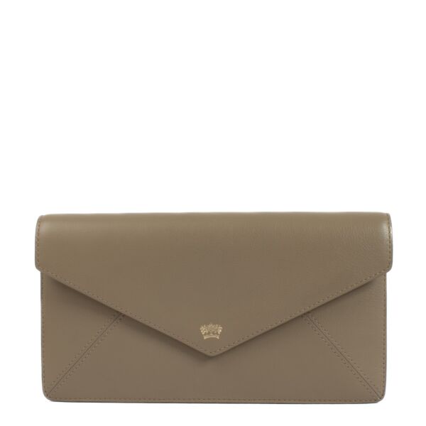 Delvaux Bicolore Polo Brin de Folle Chain Clutch