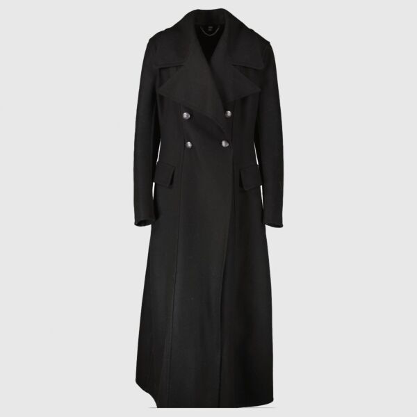 Authentic pre-loved Burberry Black Long Coat on Labellov.com
