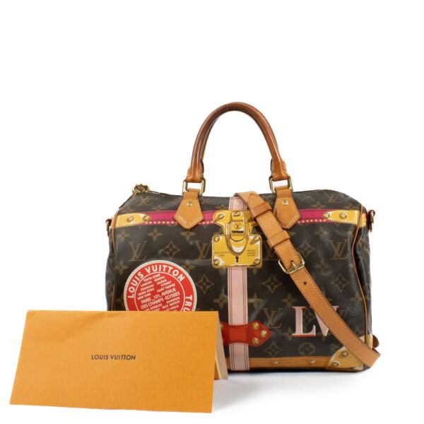 Louis Vuitton Monogram Summer Trunk Speedy Bandouliere 30