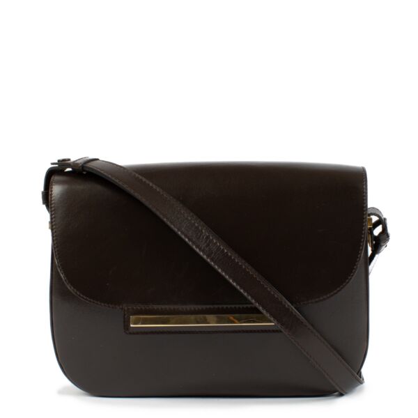 Authentic second hand Delvaux Brown Box Calf Vintage Bag on Labellov.com