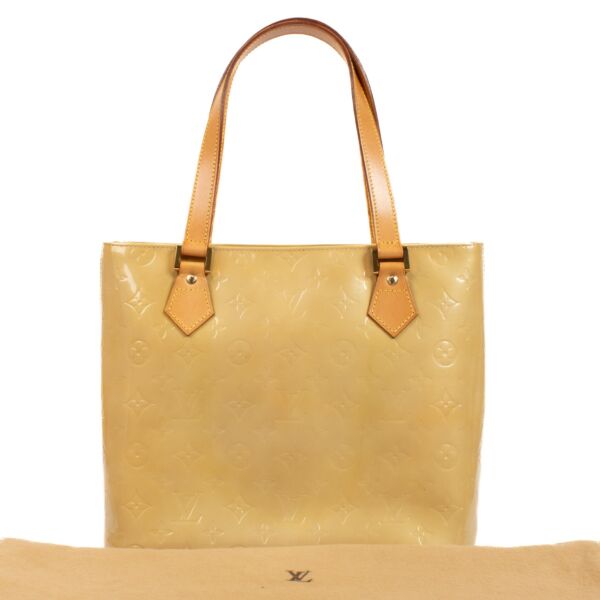 Louis Vuitton Yellow Monogram Vernis Houston Bag