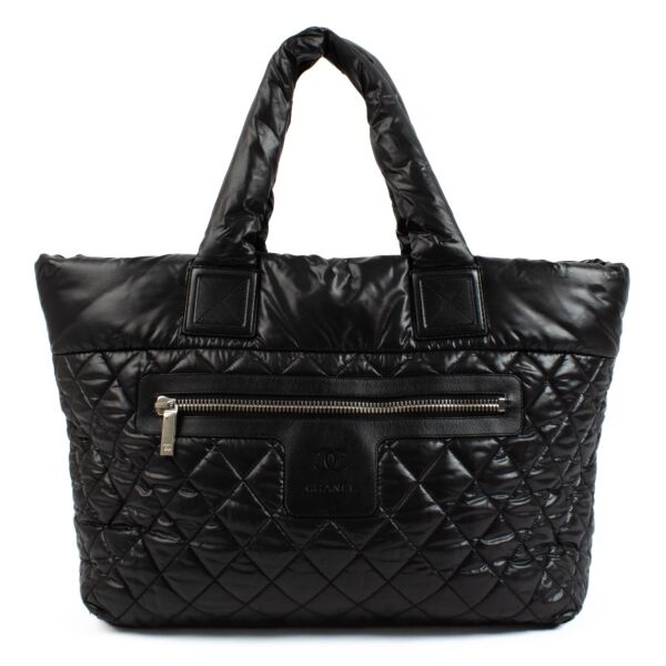 Authentic second hand Chanel Black Coco Cocoon Tote Bag on Labellov.com 
