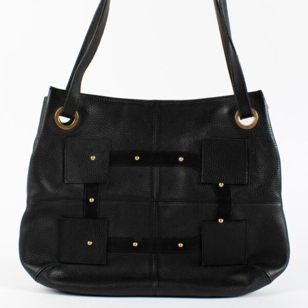 Authentic second hand Delvaux Black Emile Baudier Shoulder Bag on Labellov.com