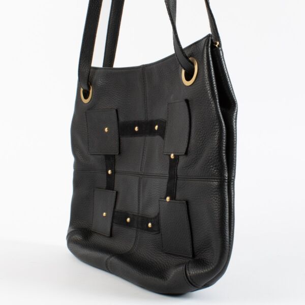 Delvaux Black Emile Baudier Shoulder Bag