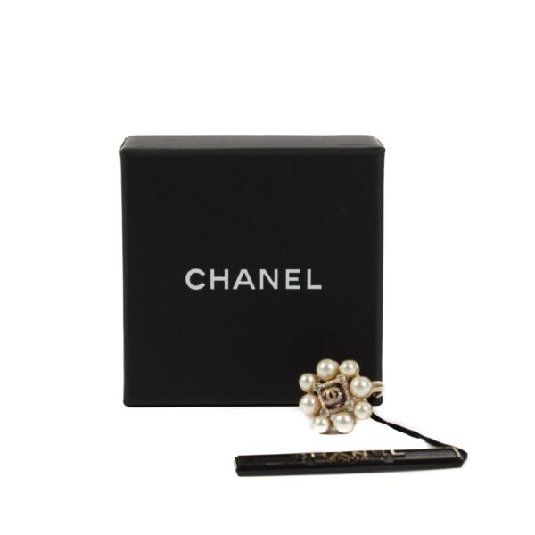 Chanel 14P Pearl Ring - Size 54