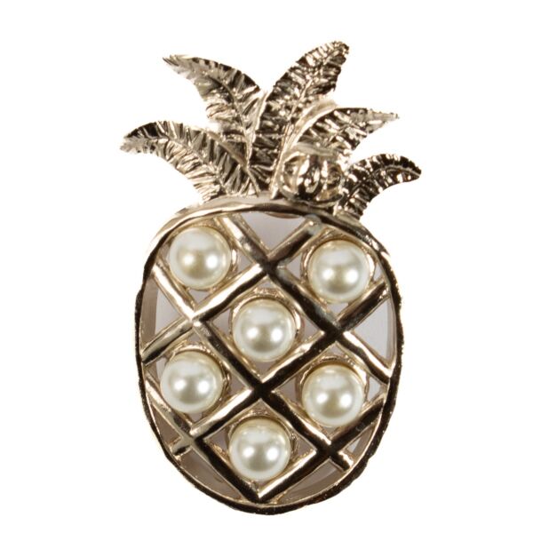 Buy authentic second hand Chanel 17C Pineapple Brooch at Labellov.com 