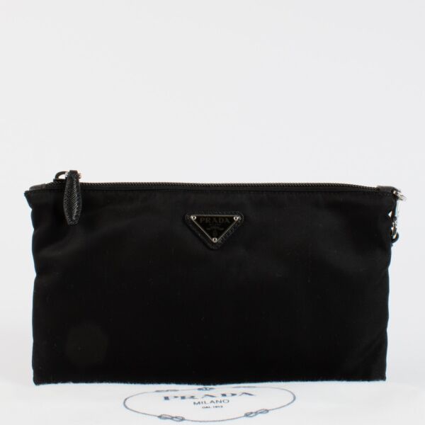 Prada Black Nylon Pouch