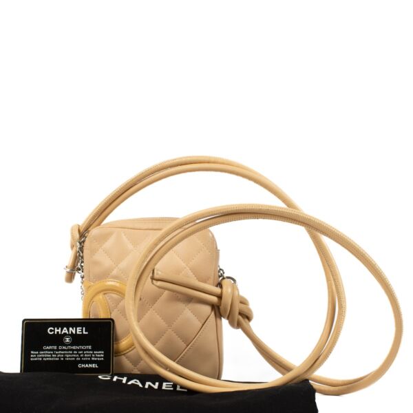 Chanel Beige Ligne Cambon Crossbody Bag