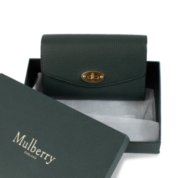 Mulberry Green Heavy Grain Medium Darley Wallet