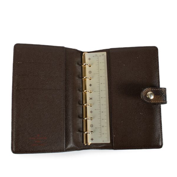 Louis Vuitton Damier Ebene Small Ring Agenda Cover