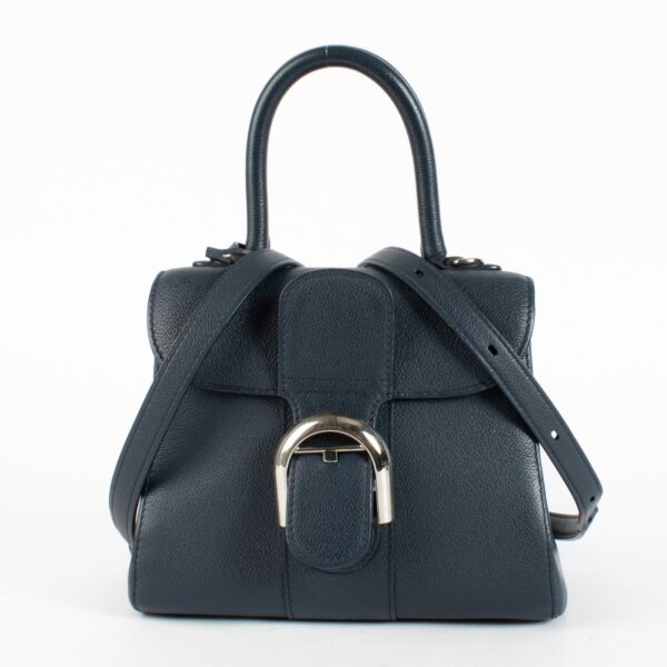 Delvaux Navy Blue Rodeo Calf Brillant Mini