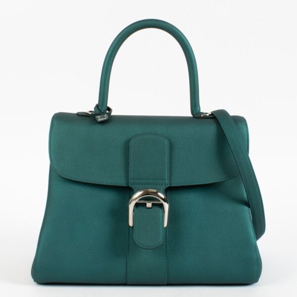 Authentic pre-loved Delvaux Metallic Peacock Rodeo Calf Brillant MM Bag on Labellov.com