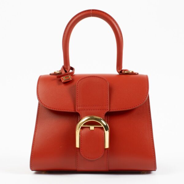 Authentic second hand Delvaux Scarlet Red Box Calf Brillant Mini on Labellov.com