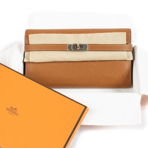 Hermès Gold Epsom Kelly Classic Wallet