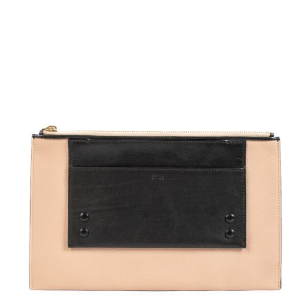 Buy authentic second hand Chloé Bi-Color Leather Alice Clutch at Labellov.com 