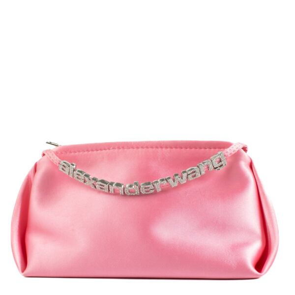 Alexander Wang Pink Satin Micro Marquess Bag