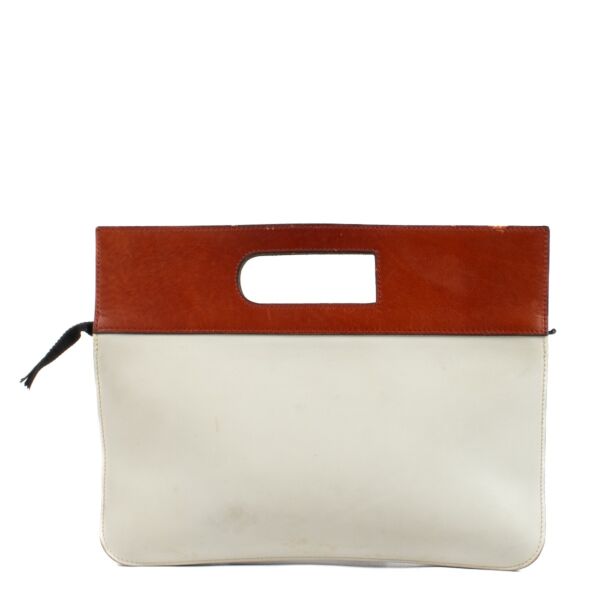 Delvaux Vintage Bi-Color Clutch