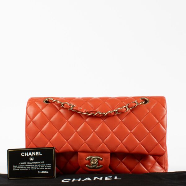 Chanel Corail Red Medium Classic 11.12 Bag