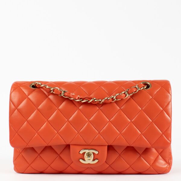 Chanel Corail Red Medium Classic 11.12 Bag
