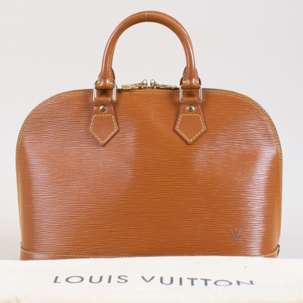 Louis Vuitton Cannelle Epi Alma PM Bag