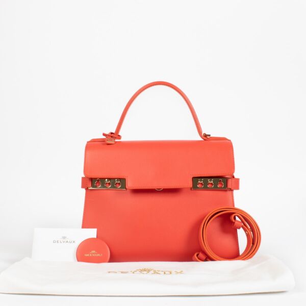 Delvaux Corail Calf Souple Tempête MM