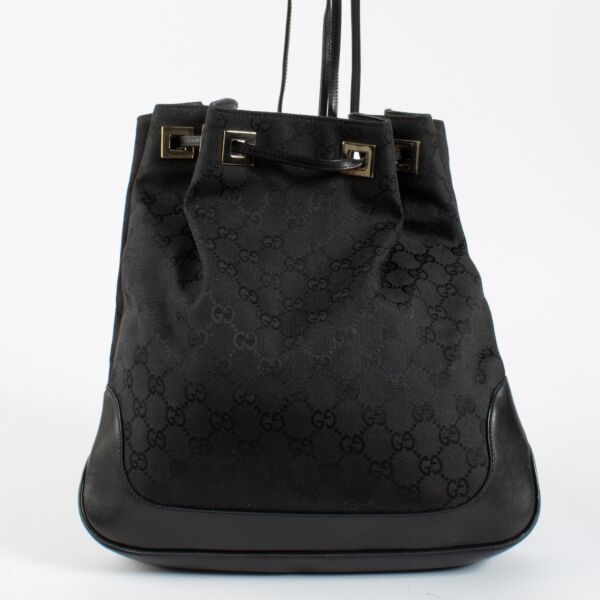 Authentic second hand Gucci Black Backpack on Labellov.com 