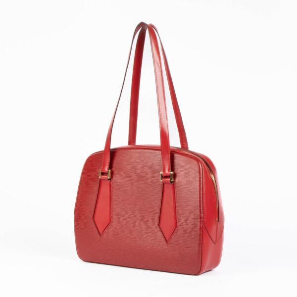 Louis Vuitton Red Epi Leather Shoulder Bag
