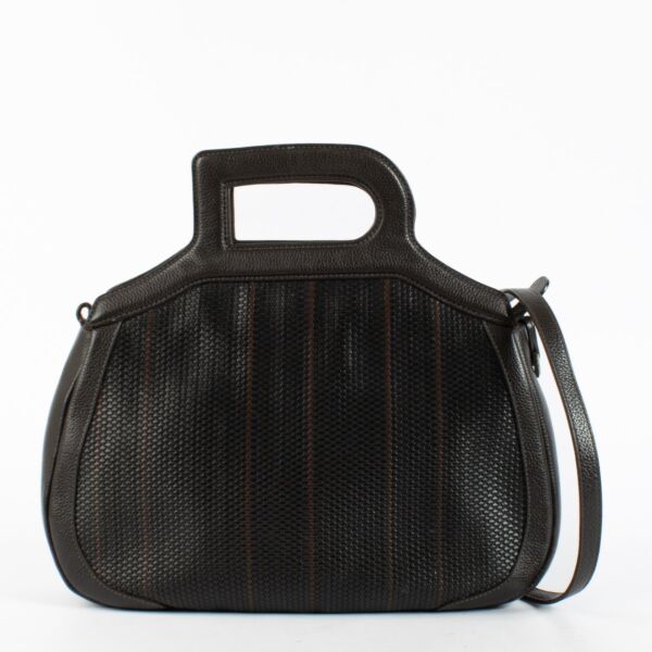 Delvaux Brown Tissage Simple Adriatique Bag