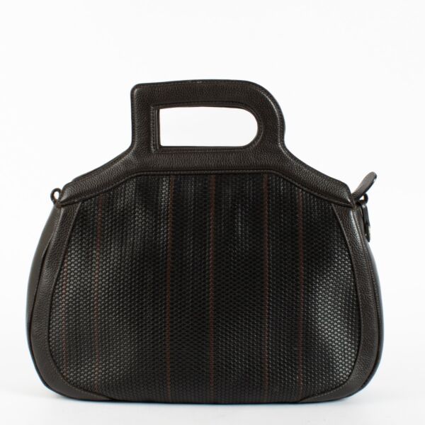 Authentic Preloved Delvaux Brown Tissage Simple Adriatique Bag on Labellov.com