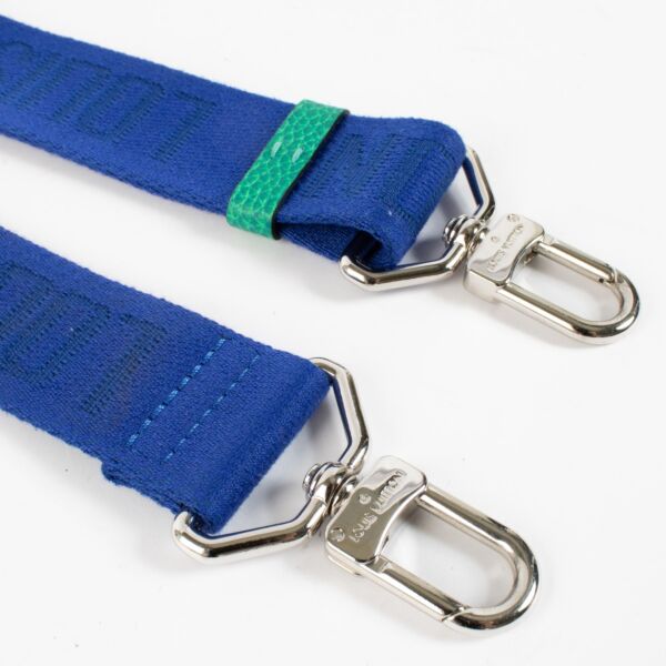 Louis Vuitton Blue/Green Taurillon Illusion Trio Pouch Bag Strap