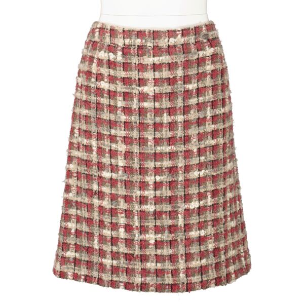 Shop 100% authentic secondhand Chanel Multicolor Tweed Skirt - FR42 on Labellov.com