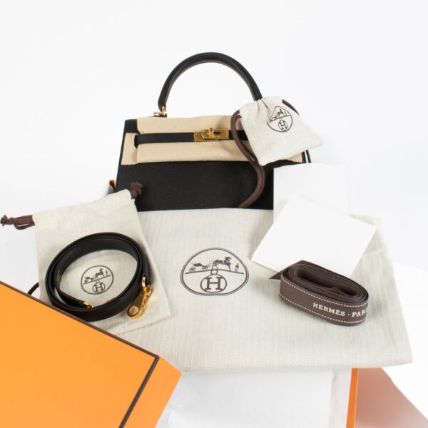 Hermès Kelly 25 Black Epsom GHW