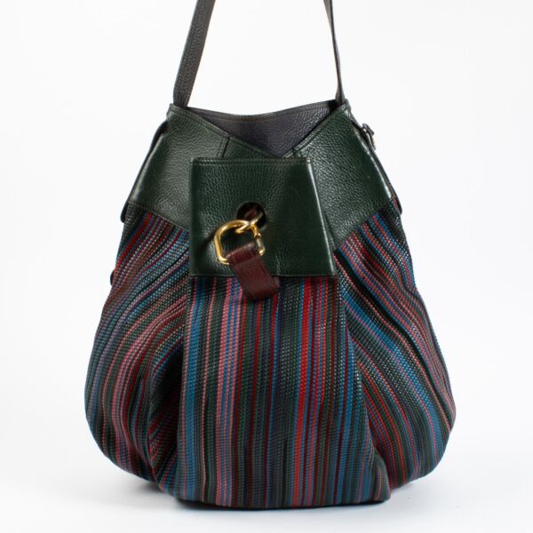 Delvaux Multicolor Toile de Cuir Faust Bag