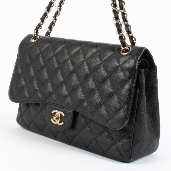 Chanel Black Caviar Large Classic Flap Bag
