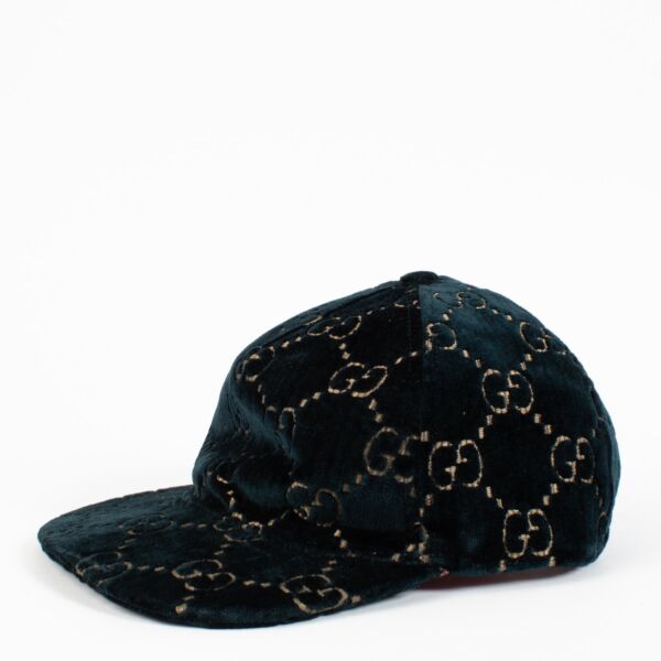 Gucci Blue Velvet GG Baseball Hat - Size M
