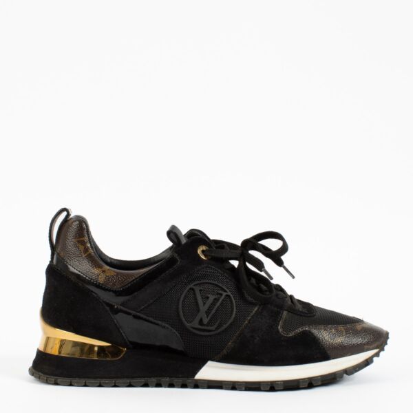 shop 100% authentic second hand Louis Vuitton Black Run Away Sneakers - Size 40 on Labellov.com