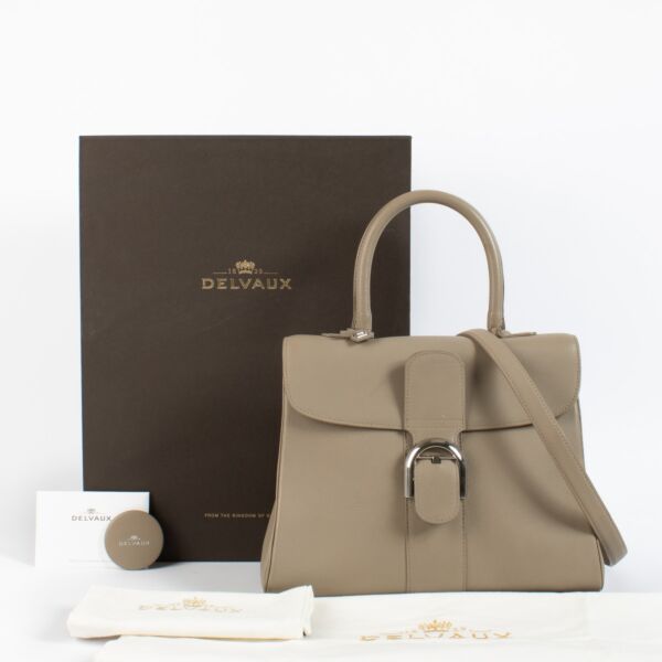Delvaux Tourterelle Sellier Brillant MM
