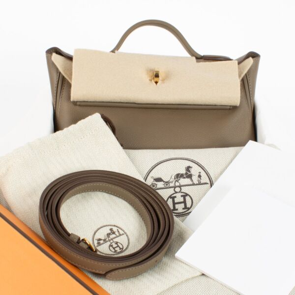 Hermès 24/24 21 Etoupe Evercolor/Swift GHW