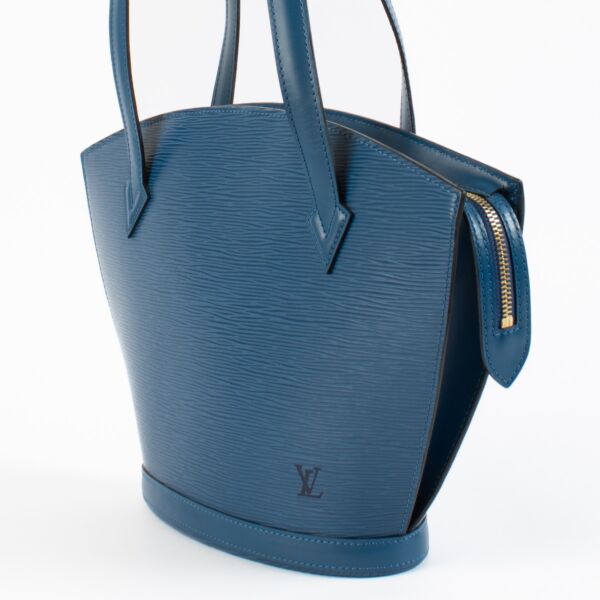 Louis Vuitton Toledo Blue Epi Leather Saint Jacques PM Bag