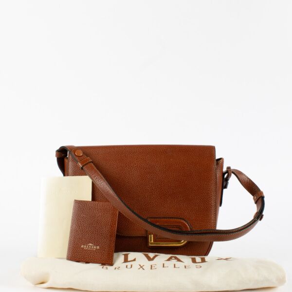 Delvaux Cognac Diva Crossbody Bag